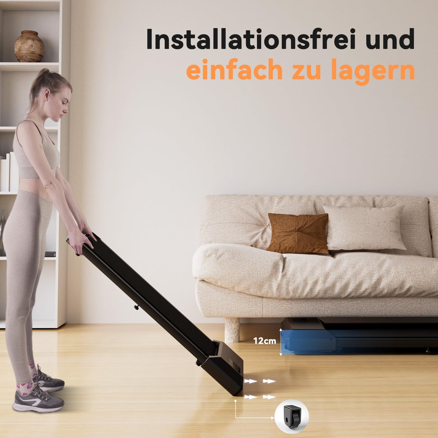 Superun Raceable Walking Pad | 2.5PS mit App | Multi-Runner | Max 136kg