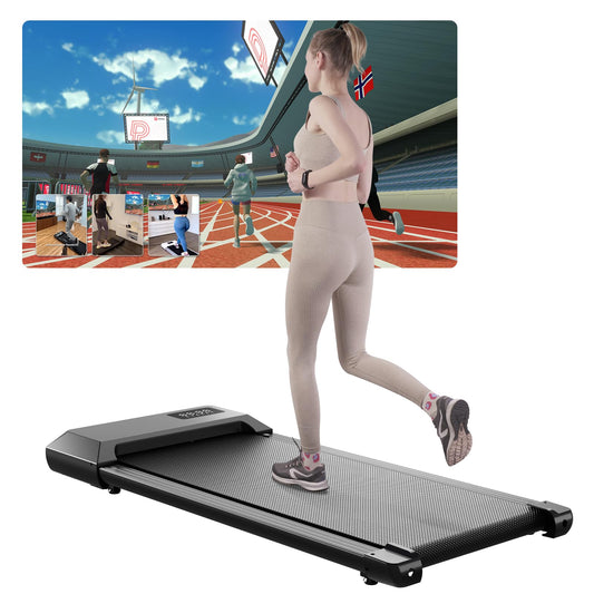 Lacuffy Raceable Walking Pad | Max 136kg | LCD & App | KI-Trainingskurse