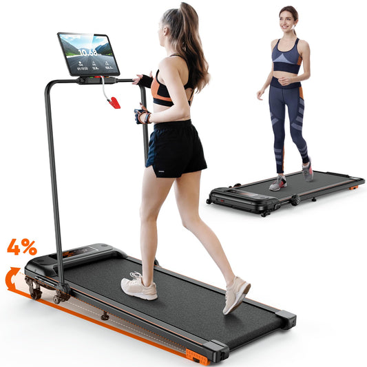 Laufband mit Neigung | 12km/h Klappbar | 2.5HP | Doppeldämpfung | Kein Aufbau