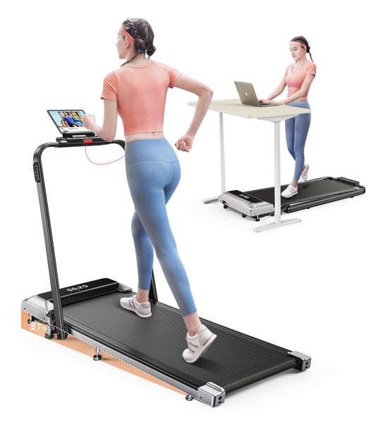 Klappbares Laufband 2in1 | 12km/h + Neigung | 2.5HP | App | Kein Aufbau